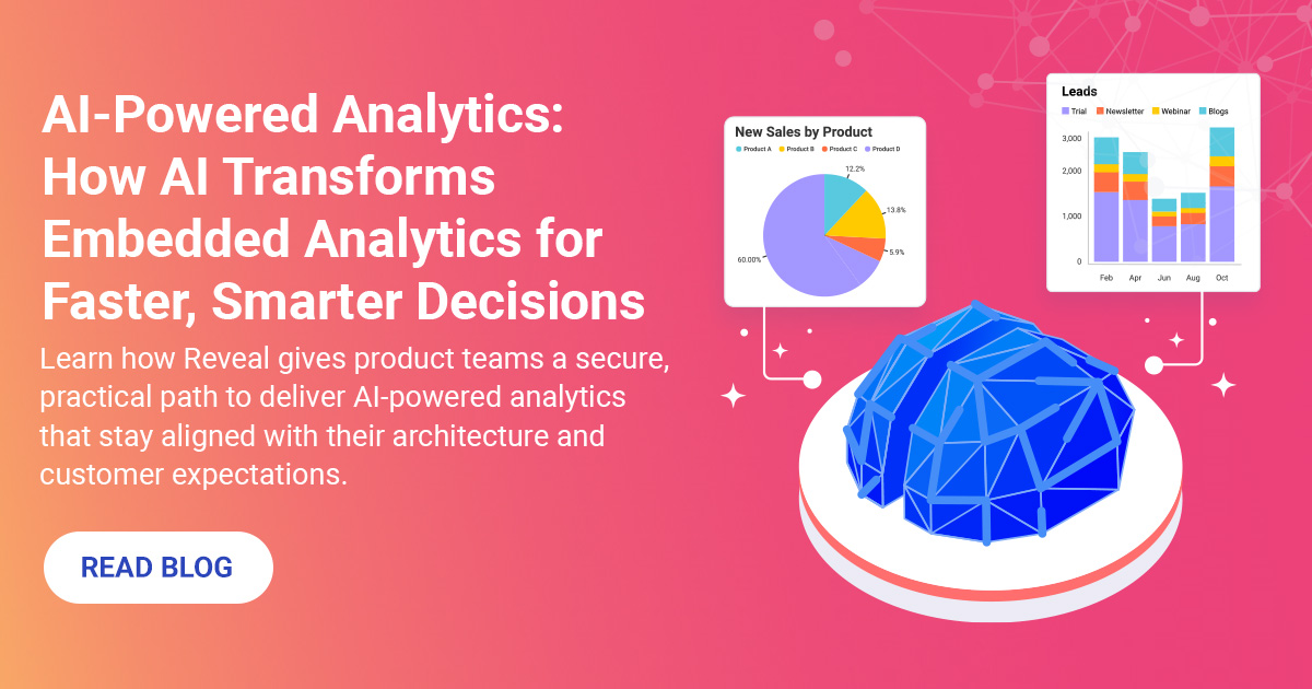 AI-Powered Analytics: How AI Transforms Embedded Analytics for Faster, Smarter Decisions Imagen de características analíticas impulsadas por IA